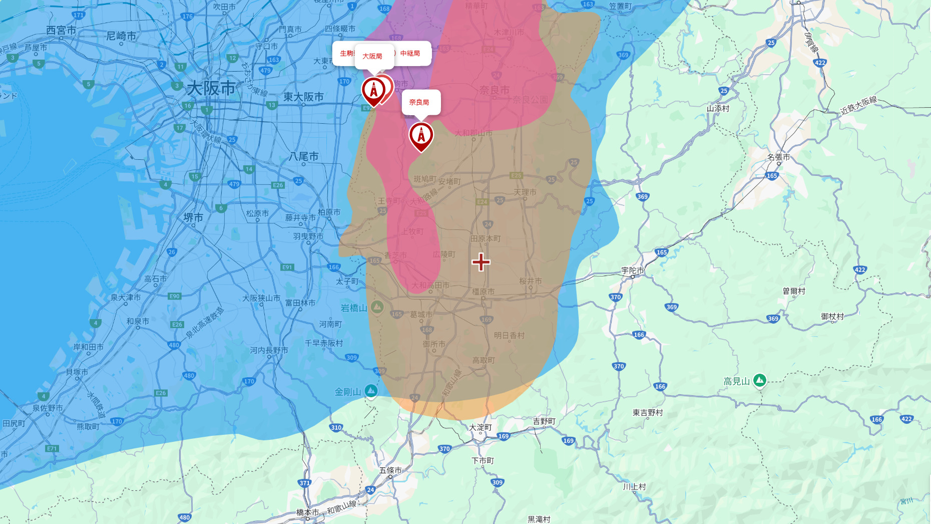 橿原市の電波事情